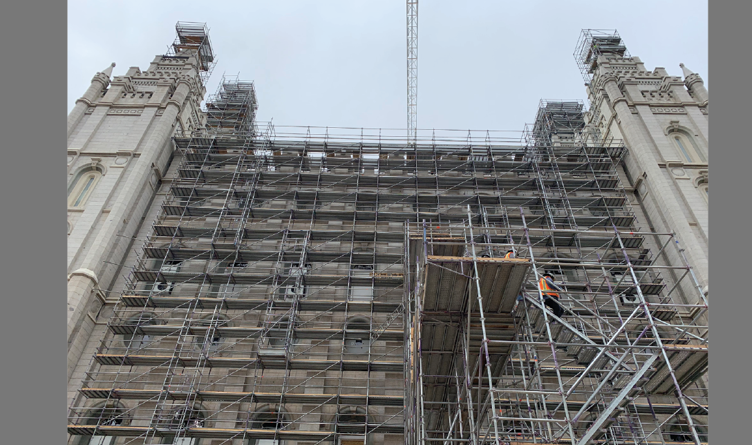 Salt Lake Temple Renovation Makes Strong Progress With Foundation Work   Salt Lake Temple Gray Border 3 